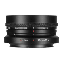 Kameros objektyvas - AstrHori MF 18mm f / 5.6 APS-C Shift (Nikon Z, ±6mm poslinkis, 76.8° FOV)