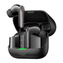 Belaidės ausinės - EarFun Air Pro 4+ ANC TWS (Bluetooth 6.0, 12h baterija, dvigubi garsiakalbiai) Juoda