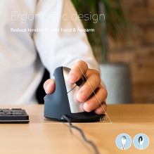 MOUSE USB OPTICAL BREAK / L. BLACK RGOHELELA R-GO TOOLS