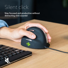 MOUSE USB OPTICAL BREAK / L. BLACK RGOHELELA R-GO TOOLS