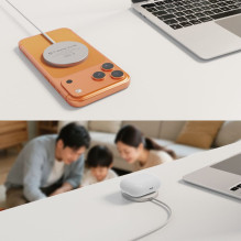 Tech-Protect A50 MagSafe 25W QI2.2 Wireless Charger - White Tech-Protect A50 MagSafe 25W QI2.2 Wireless Charger - White