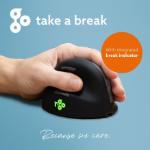 MOUSE USB OPTICAL WRL / LEFT BLACK RGOHEWLL R-GO TOOLS