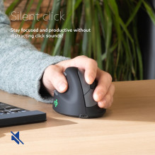 MOUSE USB OPTICAL WRL / LEFT BLACK RGOHEWLL R-GO ĮRANKIAI