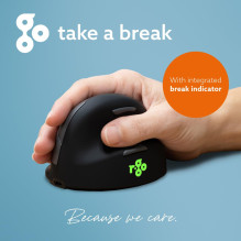 MOUSE USB OPTICAL BREAK / BLACK RGOHBRSWLBL R-GO TOOLS