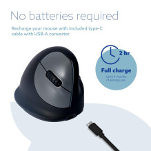 PELĖS USB OPTINIS PERTRAUKAS / JUODI RGOHBRSWLBL R-GO ĮRANKIAI