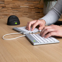 KEYBOARD WRL COMPACT BREAK / BALTI RGOSBUSWLWH R-GO ĮRANKIAI