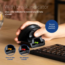 MOUSE USB OPTICAL WRL TWISTER / BLACK RGOTWBMWLBL R-GO TOOLS