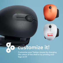 MOUSE USB OPTICAL WRL TWISTER / BLACK RGOTWBMWLBL R-GO TOOLS