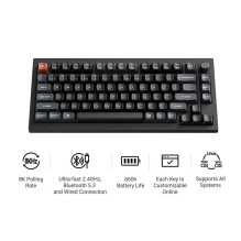 Klaviatūra WRL V1 ULTRA / JUODA V1U-D3 KEYCHRON