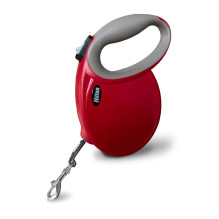 HILTON Smart dog L (30kg) - retractable leash - burgundy-grey - 5 m