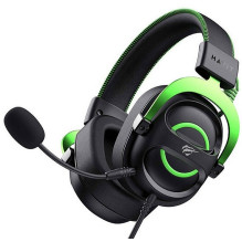 Gaming Headphones - Havit H2002E Wired 2m Cable With Microphone 20-20kHz Impedance 32Ω Black / Green Gaming Headphones - Havit H2002E Wired 2m Cable With Microphone 20-20kHz Impedance 32Ω Black / Green