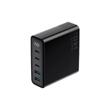 Charger - Havit UCLE004 140W GaN 5-Port Travel EU Black Charger - Havit UCLE004 140W GaN 5-Port Travel EU Black
