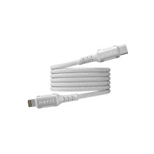 Cable - Havit CB6298 Magnetic USB-C to Lightning 1m 4mm White