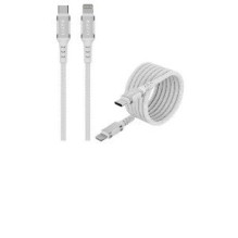 Kabelis - Havit CB6298 Magnetinis USB-C į Lightning 1m 4mm Baltas