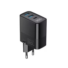 Charger - Havit UCLE001 30W GaN 3-Port USB Type-C / A Black Charger - Havit UCLE001 30W GaN 3-Port USB Type-C / A Black