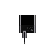Charger - Havit UCLE001 30W GaN 3-Port USB Type-C / A Black Charger - Havit UCLE001 30W GaN 3-Port USB Type-C / A Black