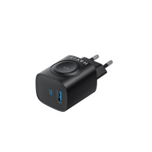 Charger - Havit UC132 GaN 22W Dual Port USB Charger with Wireless Charging Black Charger - Havit UC132 GaN 22W Dual Port USB Charger with Wireless Charging Black