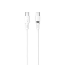 USB Kabelis - Havit CB6280 USB Type C į USB Type C 1m 100W Baltas