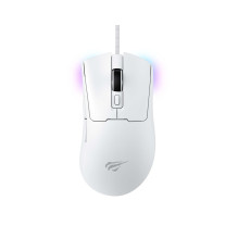 Gaming Mouse - Havit MS966 Optical 7 Buttons 1.6m Cable Ergonomic White