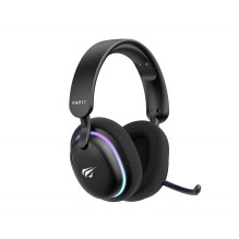 Gaming Headset - Havit Fuxi-H7 Wireless / Wired, 18h Battery, Microphone, Black Gaming Headset - Havit Fuxi-H7 Wireless / Wired, 18h Battery, Microphone, Black