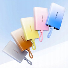 Energijos bankas - Vention 10000mAh C A Lightning 22.5W bronzinė Energijos bankas - Vention 10000mAh C A Lightning 22.5W bronzinė