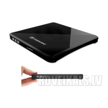 Transcend DVD-RW USB2 8X išorinis, juodo korpuso, RTL
