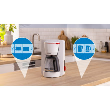 Coffee machine - BOSCH TKA3M131 1.4L, anti-drip, keep warm function, white Coffee machine - BOSCH TKA3M131 1.4L, anti-drip, keep warm function, white