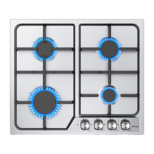 Namų ir virtuvės prietaisas - IsEasy MGBG-604C 4 degiklių dujinė viryklė (nerūdijantis plienas, 2.7 kW, LPG / natūralus 