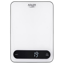 Maisto Svarstyklės - Adler AD 3177wb 10kg Talpa, 1g Tikslumas, USB-C maitinimas - Balta, Juoda