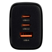 Charger - Newell GaN 65W Charger With 2 USB-C Ports And 1 USB-A Port - Black