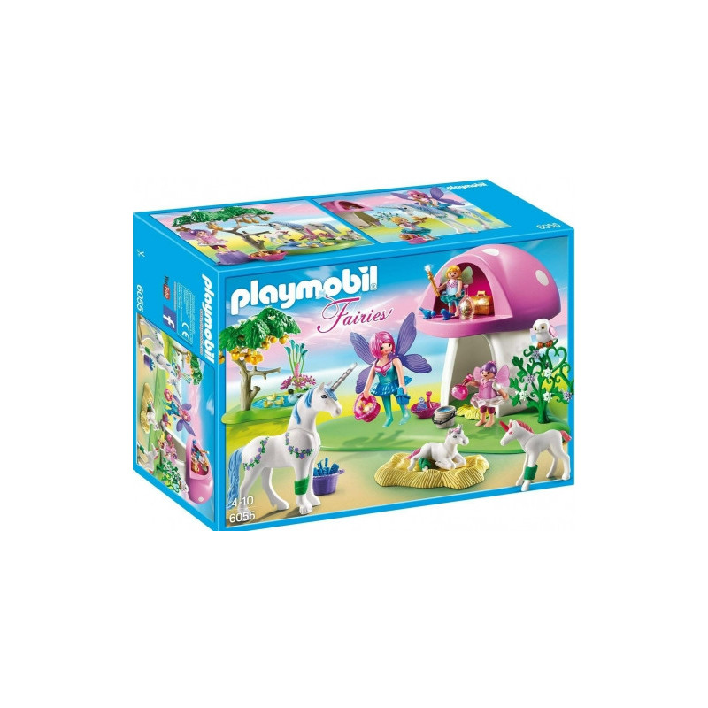 Žaislai, Žaidimai ir Kolekcionavimas - Playmobil 6055 Fėjos su Grybo Namu Set, 4+ Metai, Marga