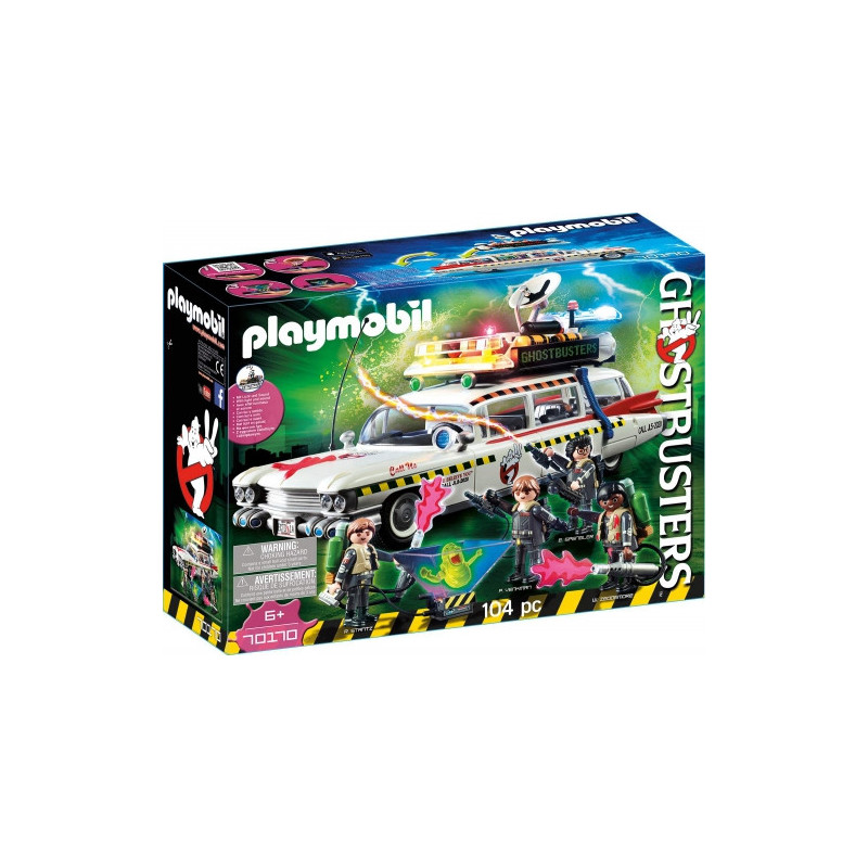 Žaislų žaidimų rinkinys - Playmobil 70170 Ghostbusters Ecto-1A Su Figūrėlėmis Ir Priedais - Daugiaspalvis