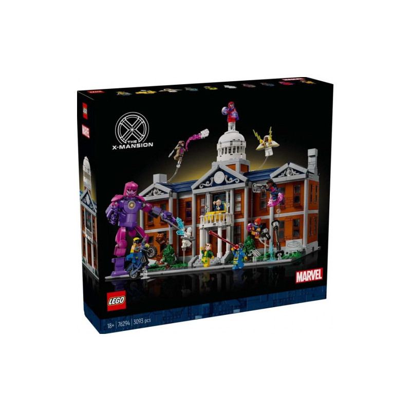 Konstruktorius - Lego 76294 X-Mansion Building Set su minifigūrėlėmis ir priedais, Multicolor