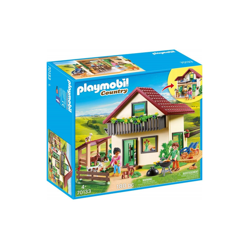 Toy Set - Playmobil 70133 Countryside Farm Toy Set With Accessories And Figures, Multicolored