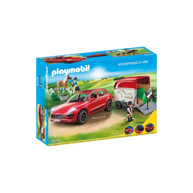 Žaislinis Automobilis - Playmobil 9376 Porsche Macan GTS, Patvarus Plastikas, 4+ Metai, Raudona