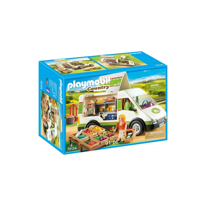 Toy Set - Playmobil 70134 Village Yard Shop With Accessories And Figures - Multicolor