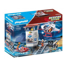 Žaislų Rinkinys - Playmobil 70664 Pakrantės Sargybos Štabas Su Gelbėjimo Laivu Ir Figūrėlėmis - Daugiaspalvis