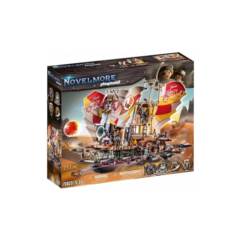 Žaislų Rinkinys - Playmobil 71023 Novelmore Smėlio Laivas su Figūromis ir Priedais, Marga