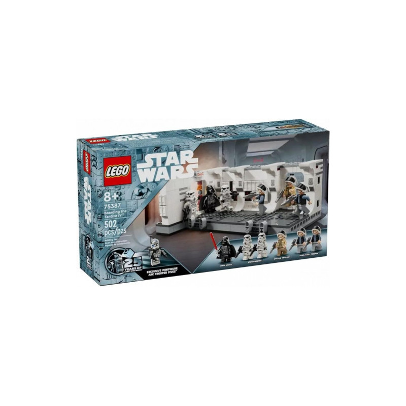 LEGO statybinių žaislų rinkinys - Lego 75387 Tantive IV Starship Model With 1,768 Pieces, 4 Minifigures, White