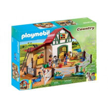 Žaislų Rinkinys - Playmobil 5684 Pony Farm with Stables and Accessories for 3 Ponies, Multicolor