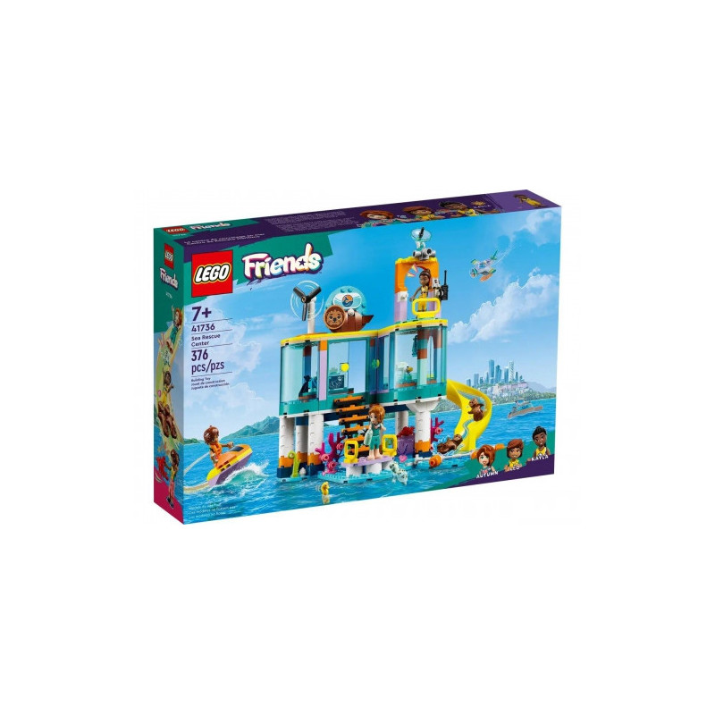 Toy Set - Lego 41736 Friends Sea Rescue Center with Mini-Doll Figures and Accessories - Multicolor