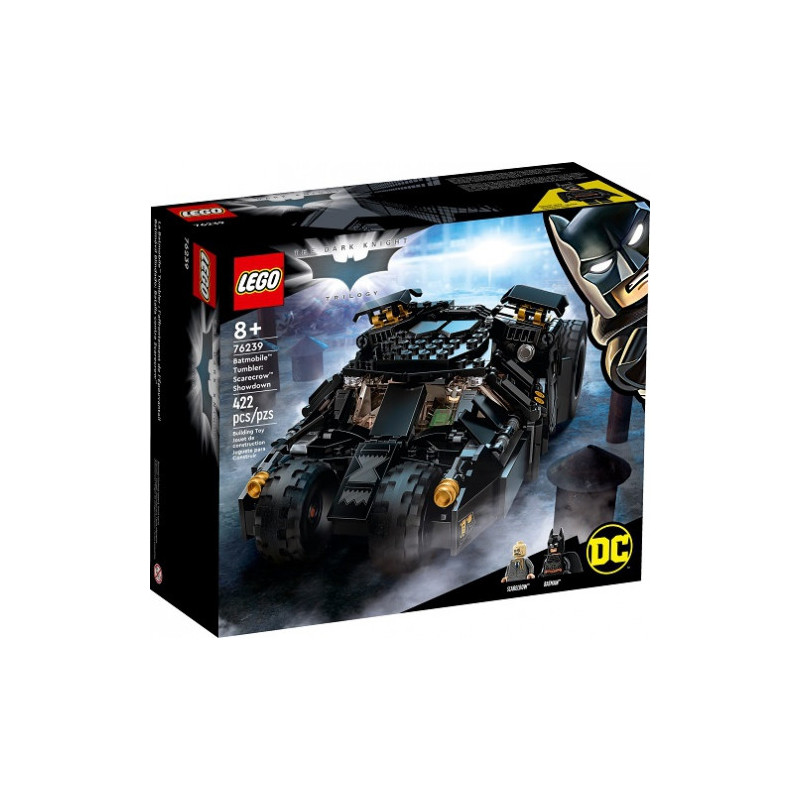 Žaislų Rinkinys - Lego 76239 Batmobile Tumbler With Batman And Scarecrow Minifigures Juodas