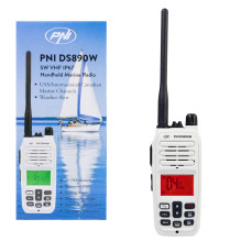 Pārnēsājama jūras radio rācija DS890W , 88 kanāli , 10 laikapstākļi , Trokšņu slāpētājs , 10 WX