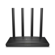Wireless Router, TP-LINK, Wireless Router, 1200 Mbps, Wi-Fi 5, 1 WAN, 4x10 / 100 / 1000M, Number of antennas 4, ARCHERC6
