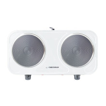 Esperanza EKH010W Adjustable electric cooker, 2 heating fields, white