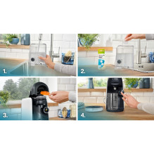 Coffee machine - Bosch TAS164E fully automatic capsule machine (0.7 L, adjustable temperature, LED display)