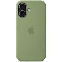 Apple Silicone Case with MagSafe iPhone 17 Light Moss