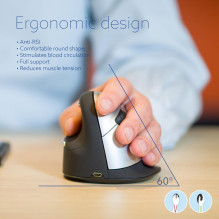 MOUSE USB OPTICAL WRL / L. BLK RGOHELELAWL R-GO TOOLS