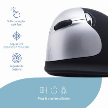 MOUSE USB OPTICAL WRL / L. BLK RGOHELELAWL R-GO TOOLS