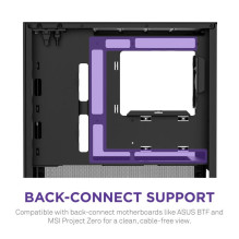 Korpusas, NZXT, micro ATX / Mini-ITX, juodas, Midi Tower, PC, CC-H31FB-01